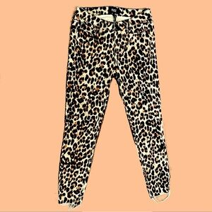 Paige leopard print jeans NWOT